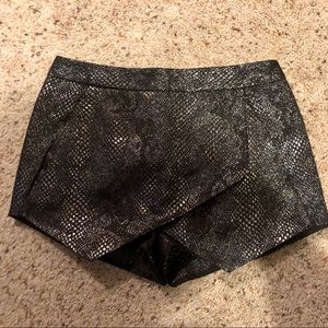 Sexy snakeskin print shorts